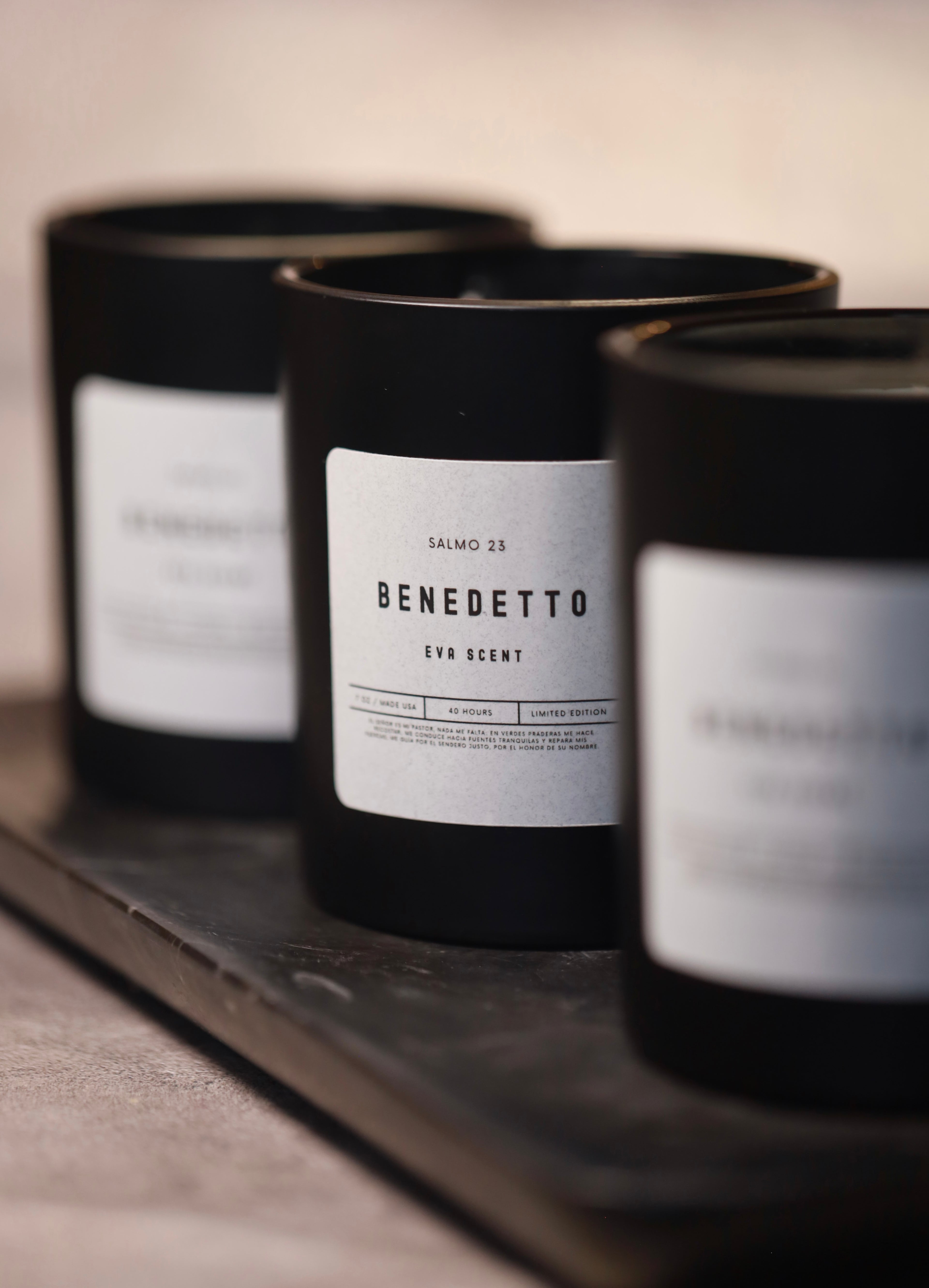 Set de 3 Velas Aromáticas de Lujo para el Hogar – Benedetto